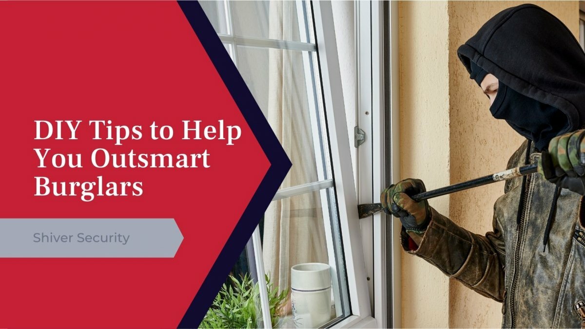 'DIY Tips to Help You Outsmart Burglars' with burglar breaking window